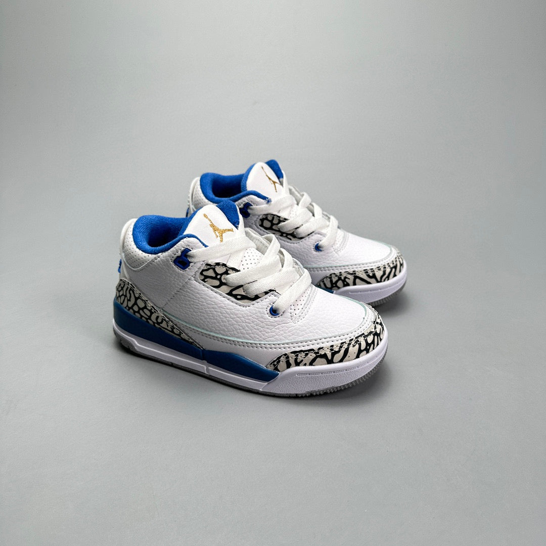 Jordan 3 children's shoes" white, blue"