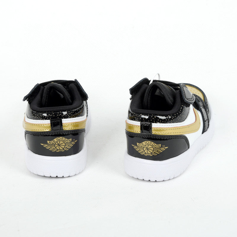 Jordan low top elastic band" black, gold"