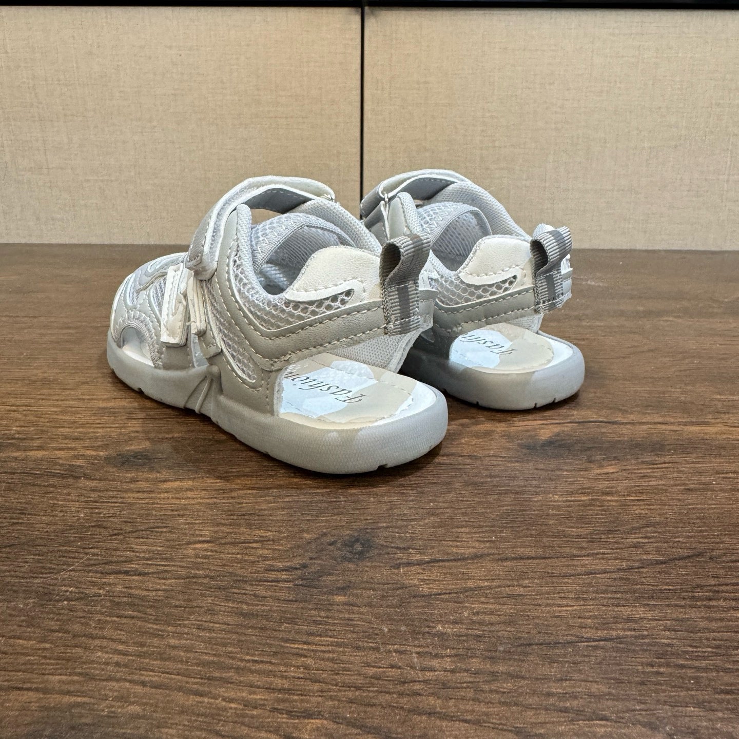 Miumiu co-branded river sandals" light gray"