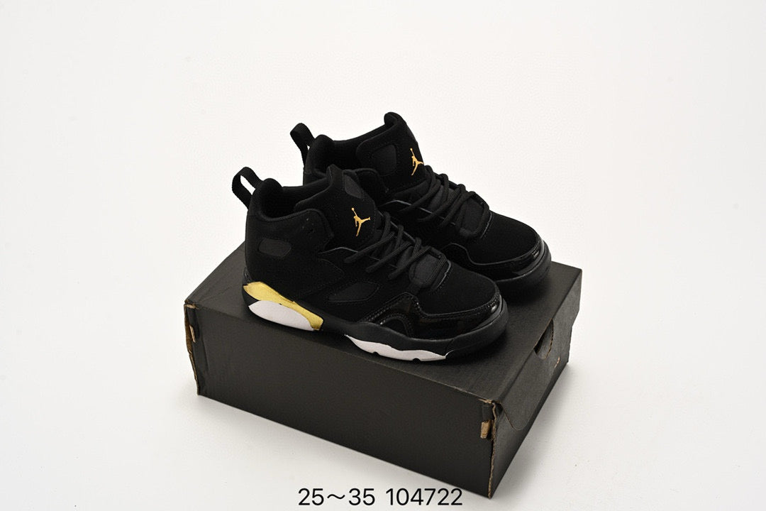 Jordan Fltclb91 series basketball shoes" black, gold"
