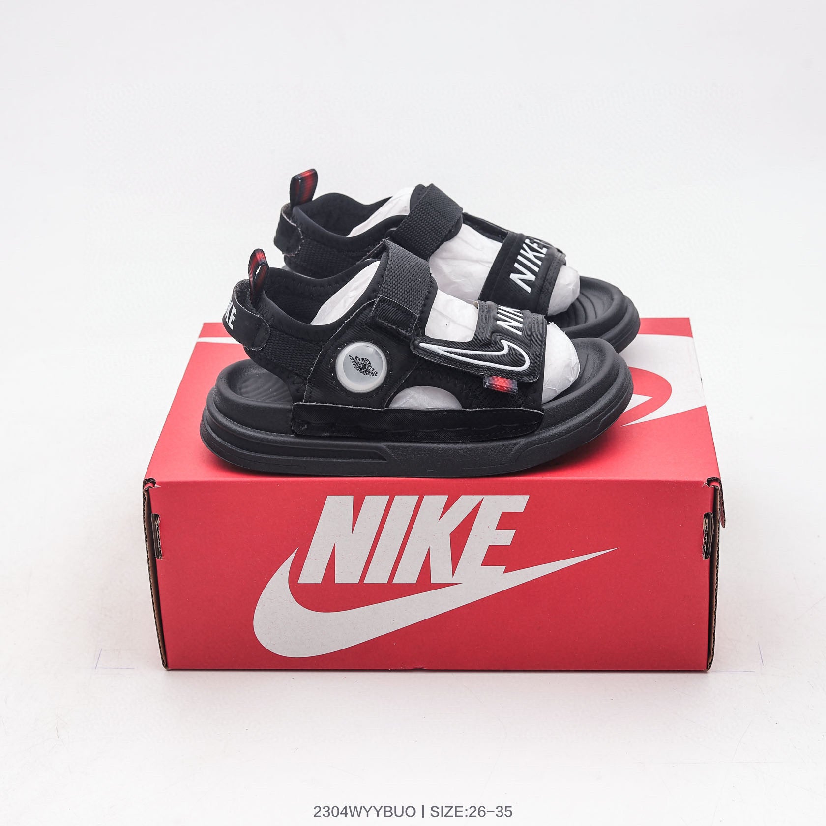 Nike co-branded Jordan children's shoes" black"