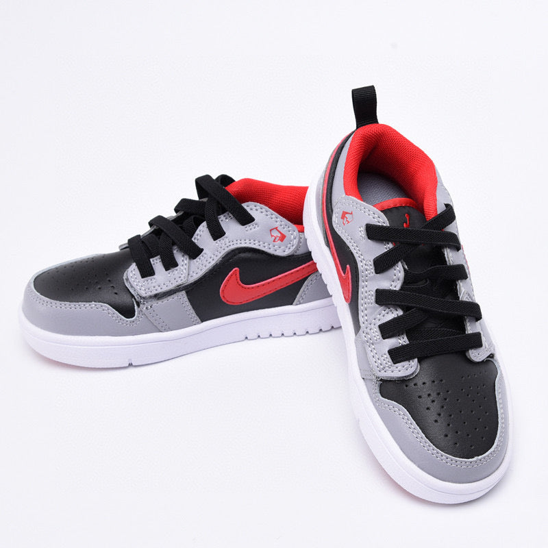 Joe 1 magic buckle children's shoes" gray, black, red"
