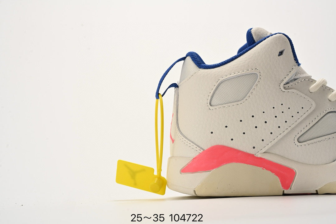 Jordan Fltclb91 series basketball shoes" white, blue, pink"