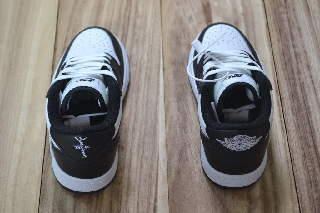 Qiaoyi low-top shoelaces" white, black"