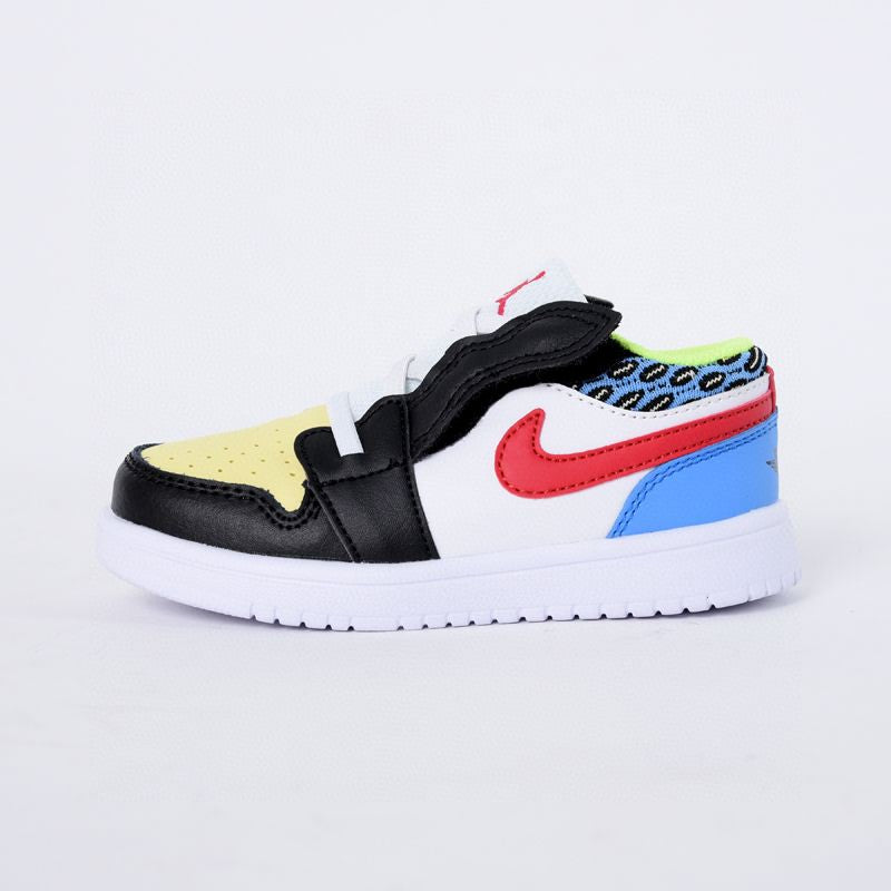 Jordan low top elastic band" white, black, blue, red, yellow"