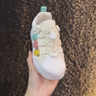 adidas shell toe sandals" white"