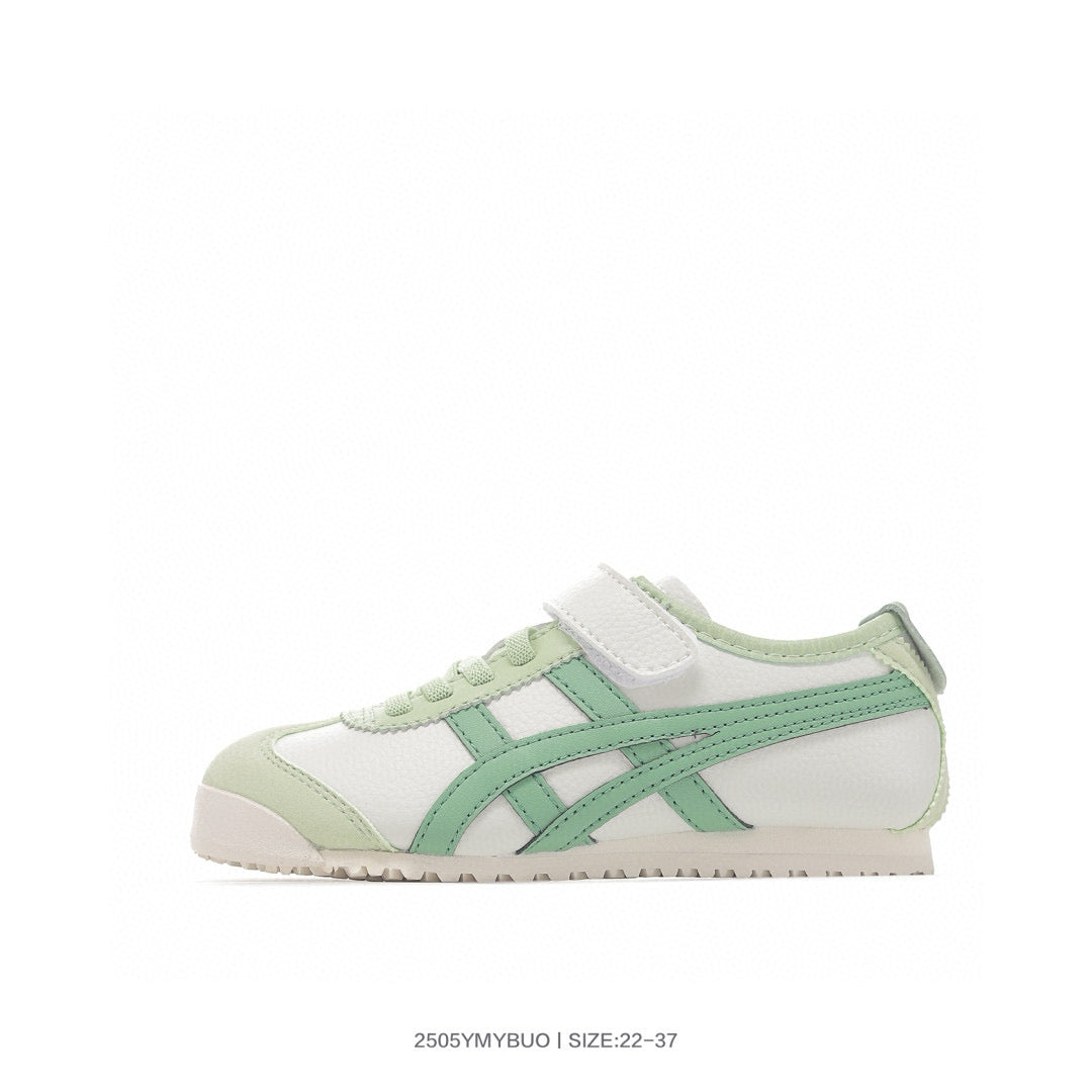 Asics shoes " white,& green"
