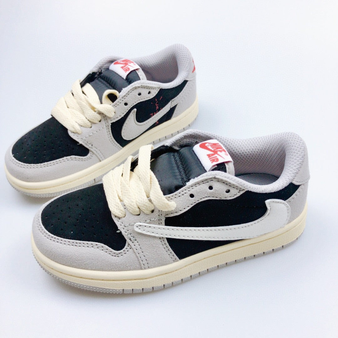Jordan low-top reverse hook black warrior" black, gray, cream"