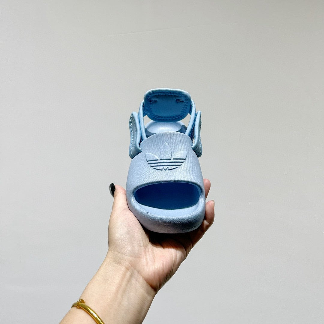 Adidas clover soft thick sole detachable two-wear children's sandals" blue"