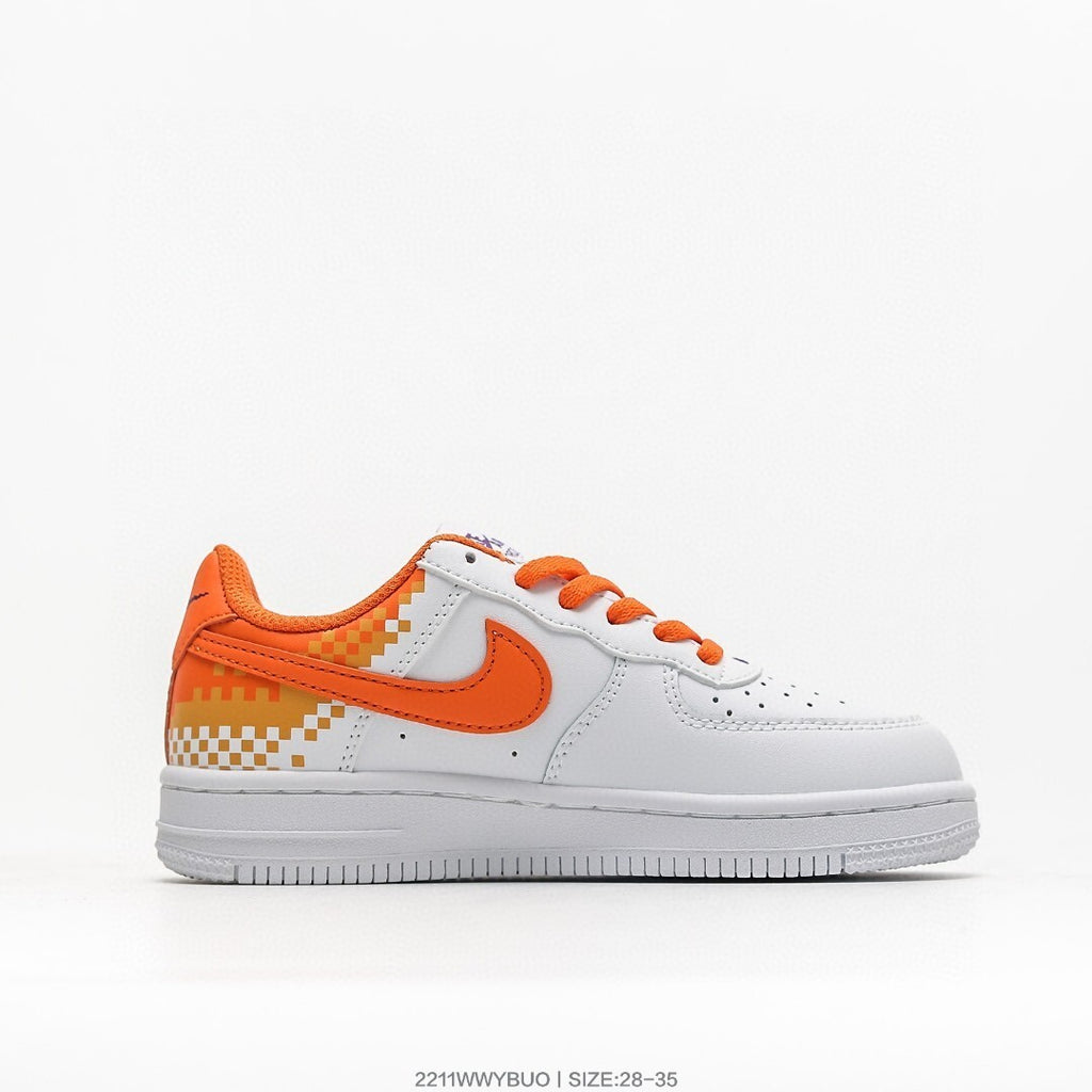 Nike Air Force 1 '07 Low-top versatile" white, Orange"
