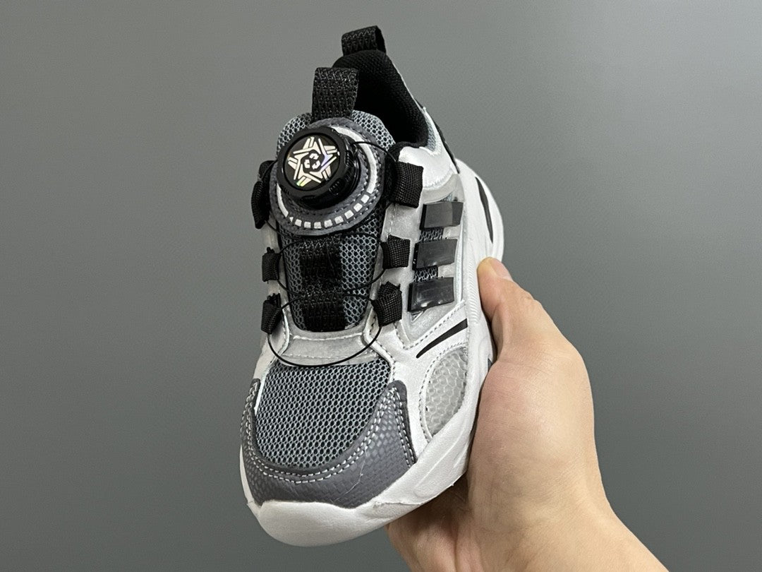 Trefoil rotating button children's shoes " black, gray"