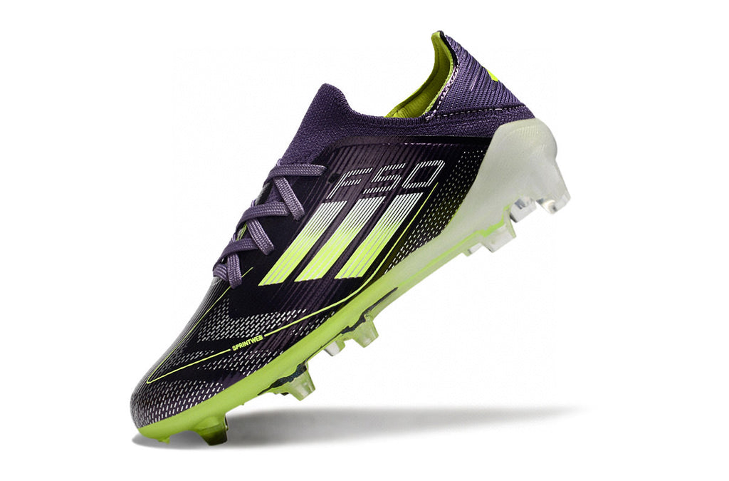 Adidas F50 knitted waterproof football shoes" purple, green"