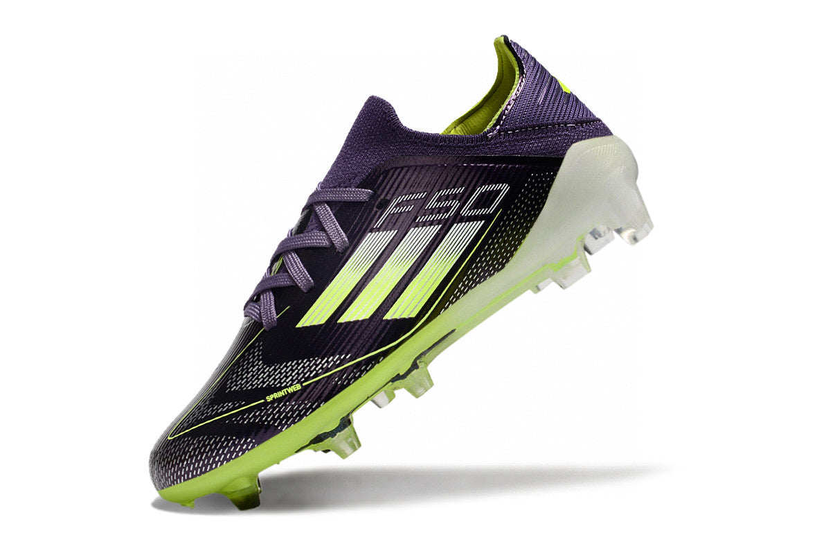 Adidas F50 knitted waterproof football shoes" purple, green"
