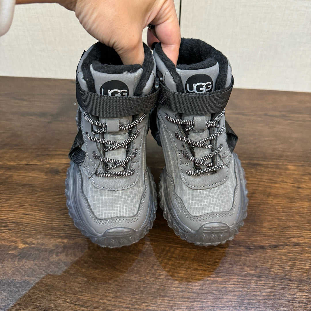 U-GG children's fleece boots" Gray"