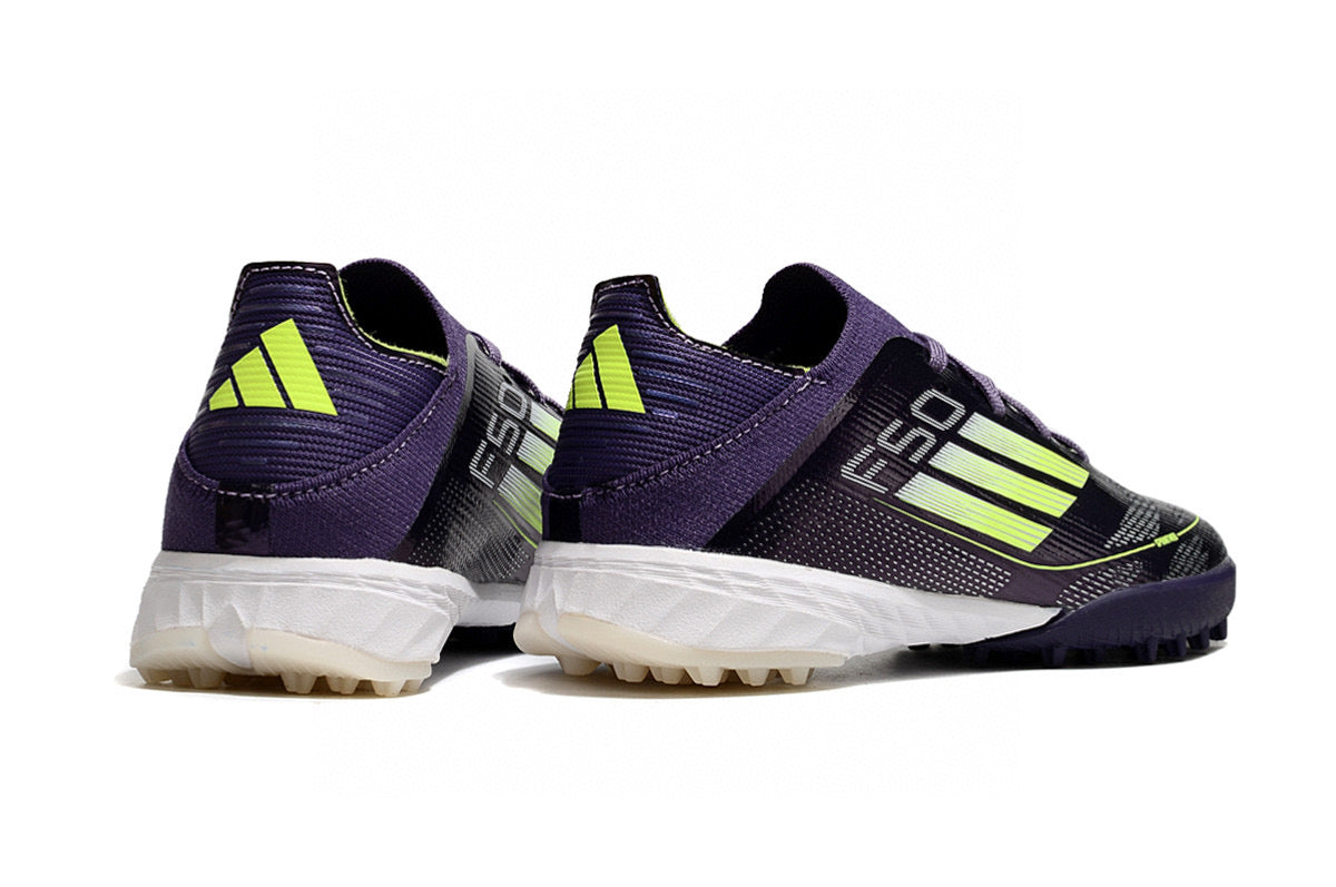 Adidas F50 knitted waterproof football shoes" purple, white"