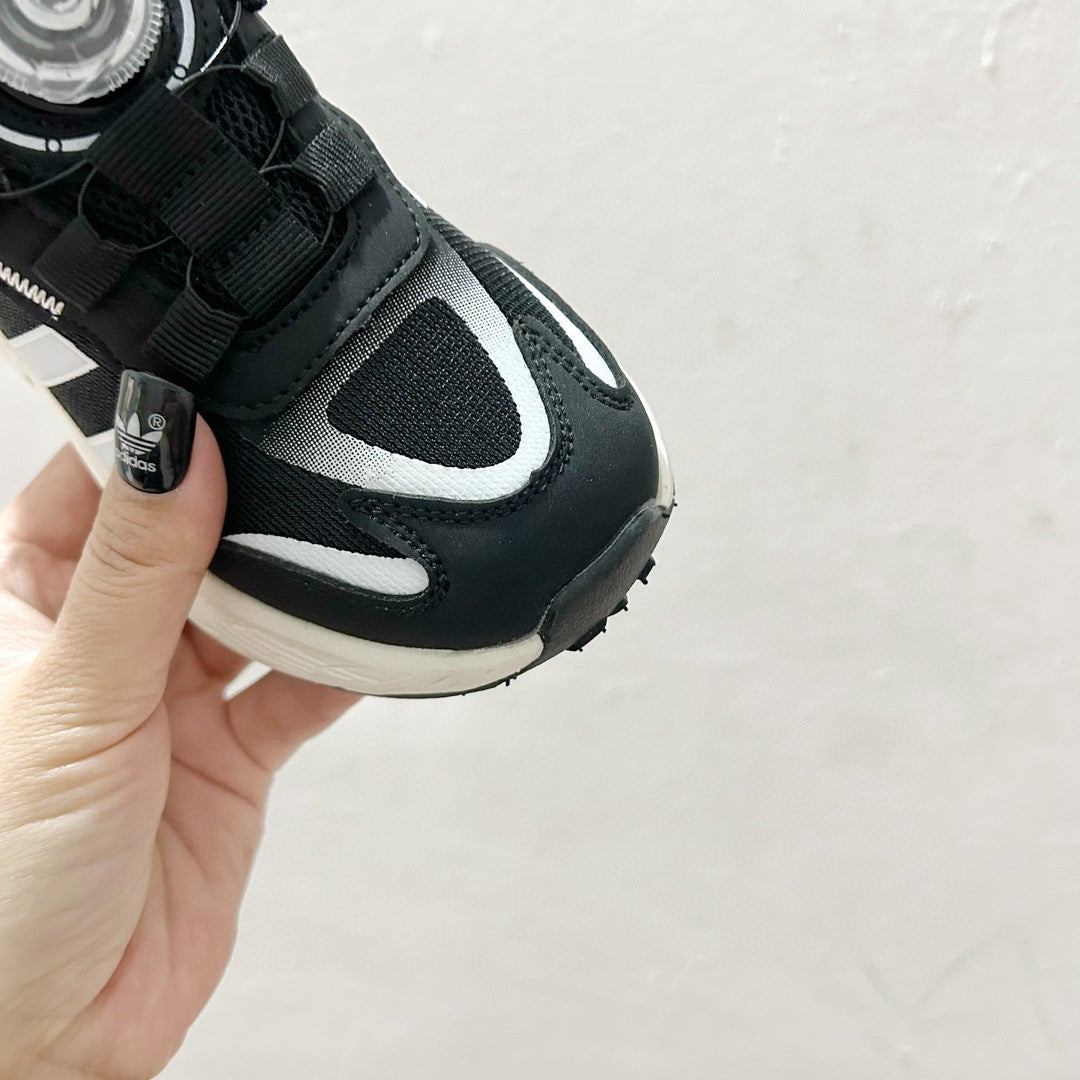 Adidas twist button mesh children's" black, white"