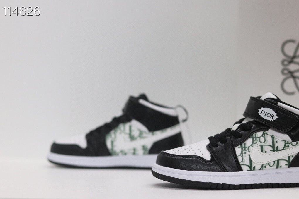 Joe's high-top Velcro children's shoes" white, black"