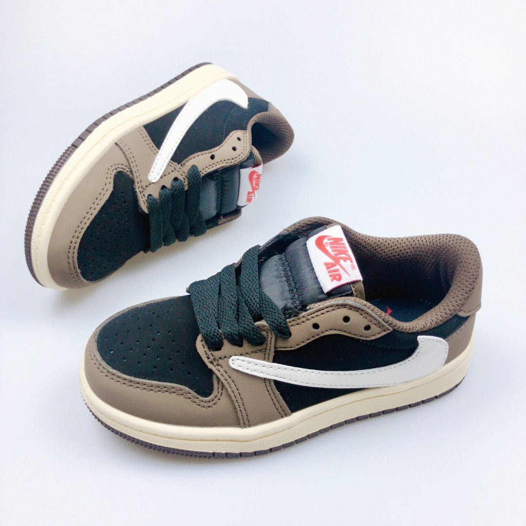 Jordan low-top reverse hook black warrior" black, cream, brown"