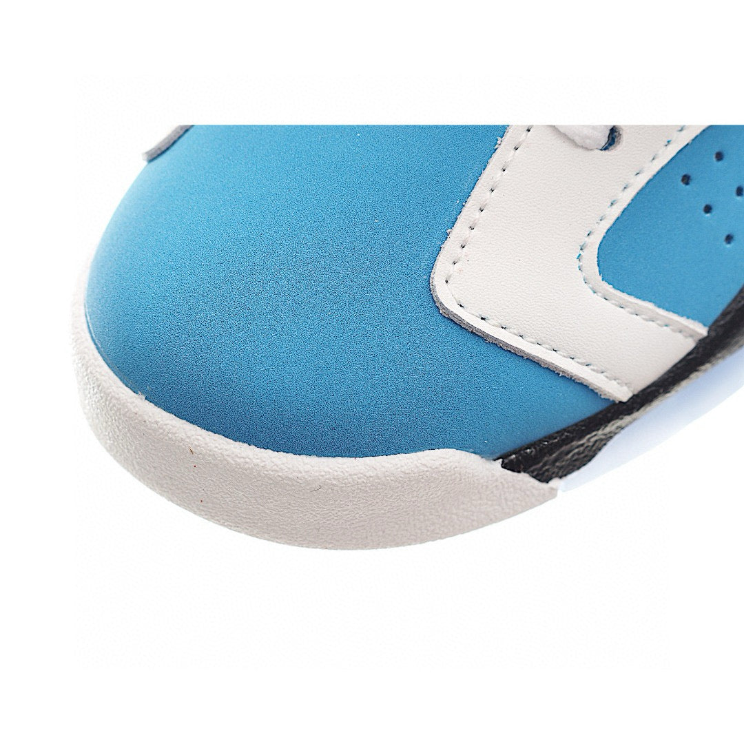 Joe 6 Air Cushion Basketball Shoes for Kids" white, blue"