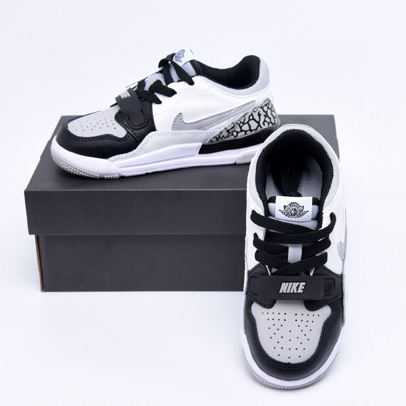 Jordan 312 low-top children's shoes" white, black, gray"