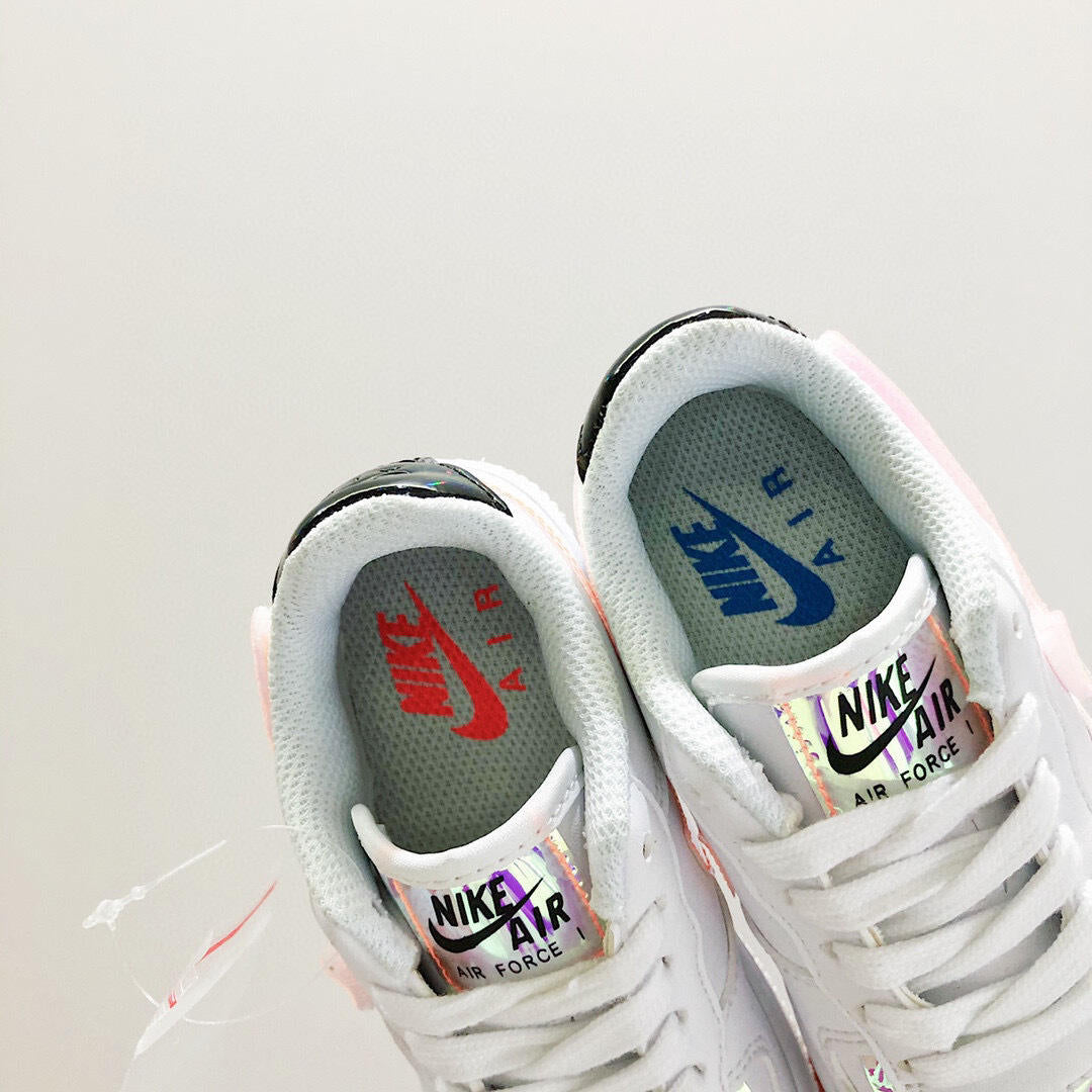 Air Force low-top lace-up sneakers" white"
