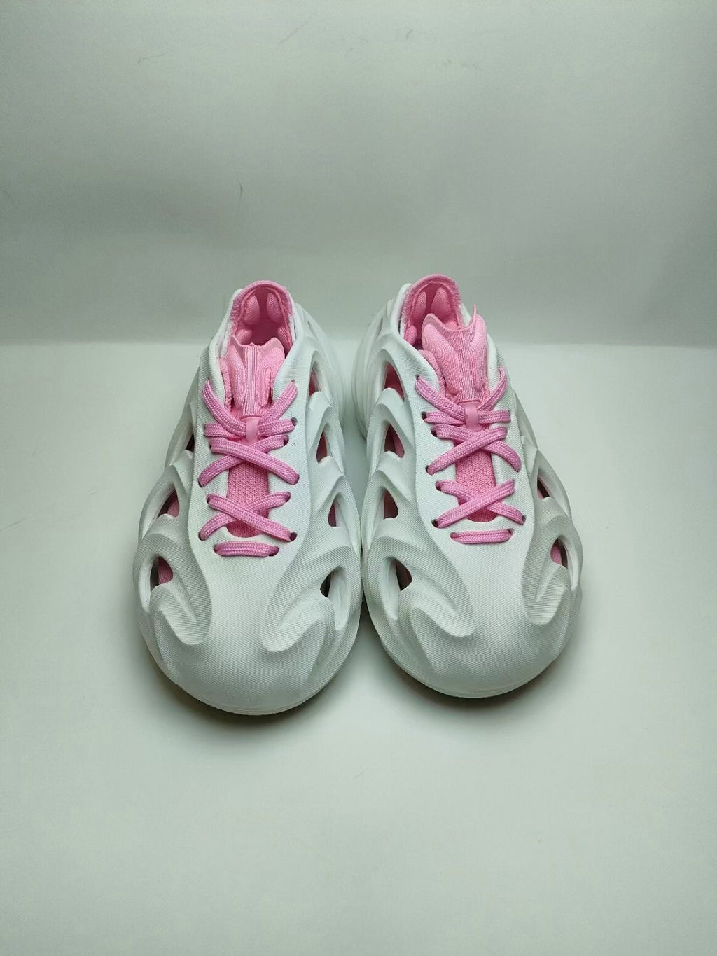 ADIDAS clover adiFOM boys and girls hole shoes " light gray, pink"