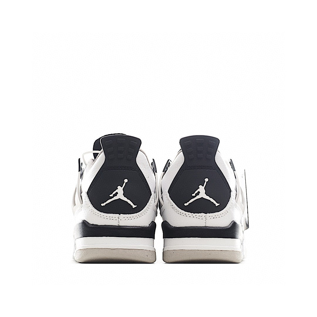 NK AJ 4th generation lace-up basketball air cushion children's shoes" white, light gray"