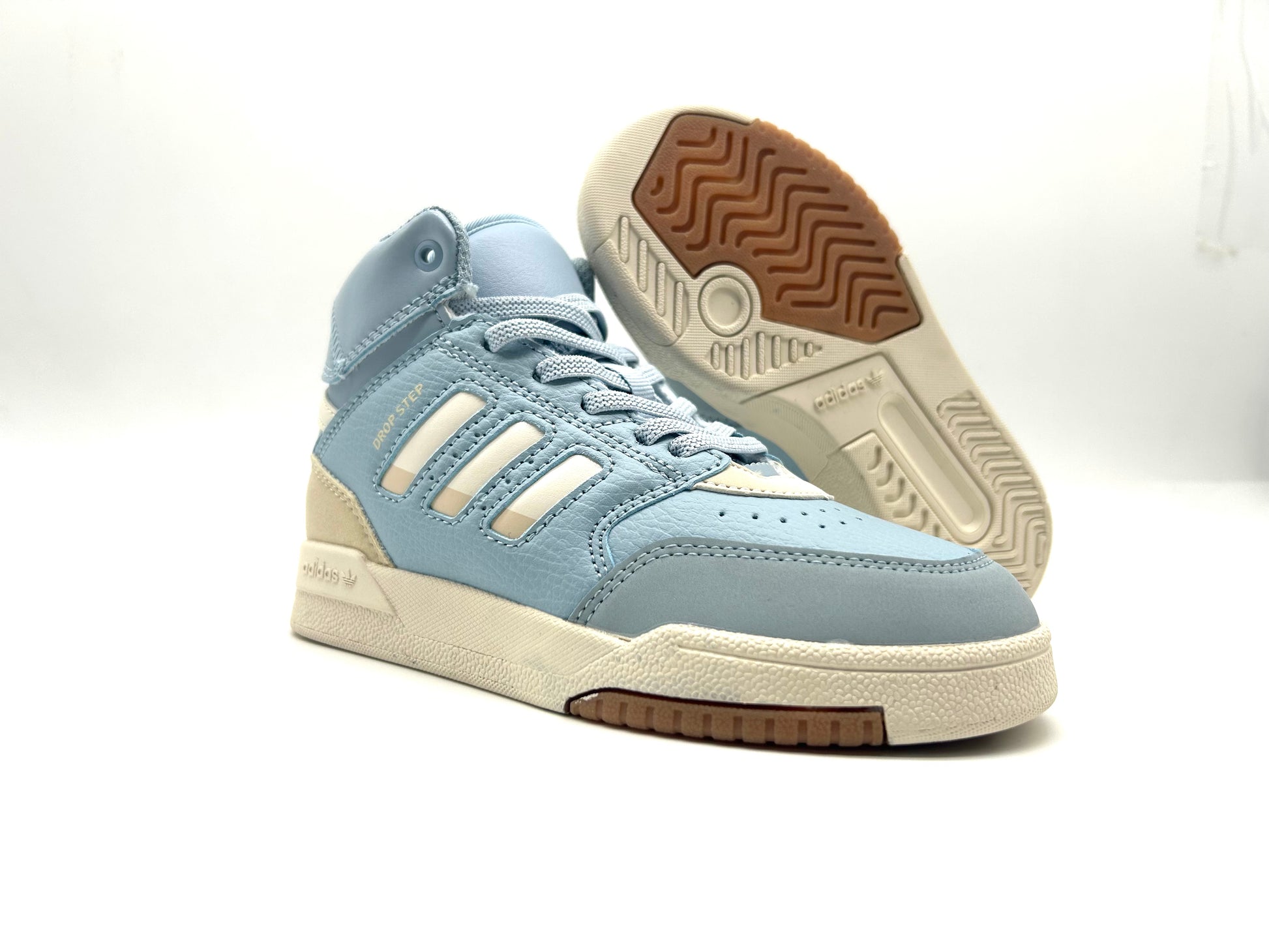 Adidas Trefoil Retro Basketball Shoes" sky blue"