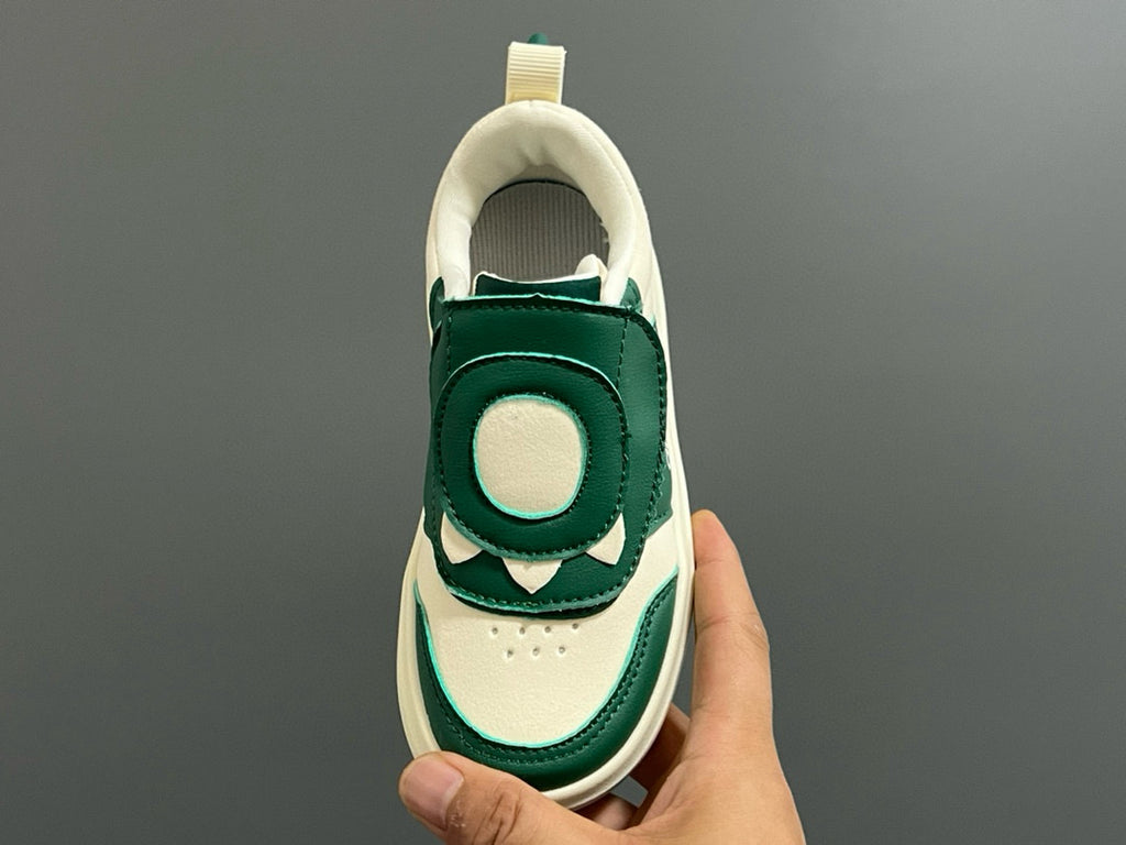 Adidas Little Dragon joint Velcro children's shoes" cream, green"