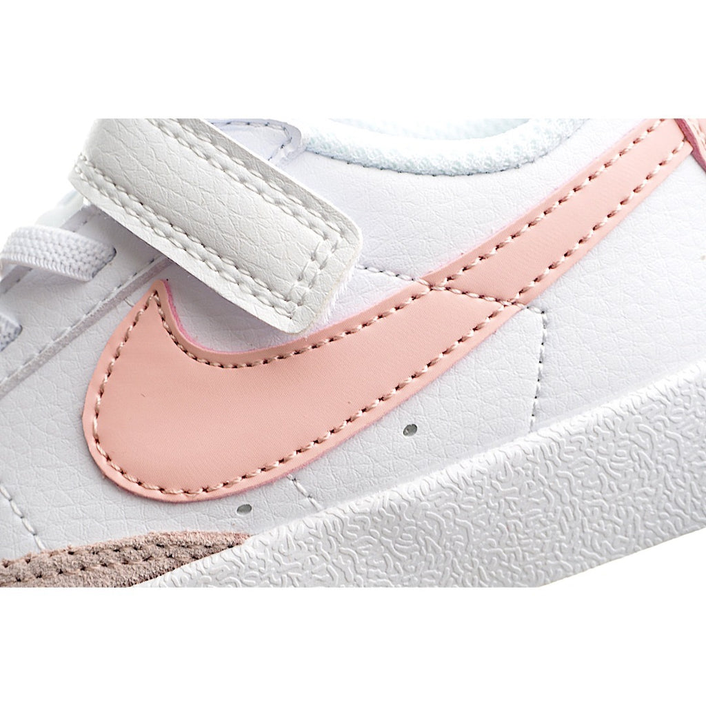 Trail Blazers Velcro Low-Top Kids Sneakers" white, pink"