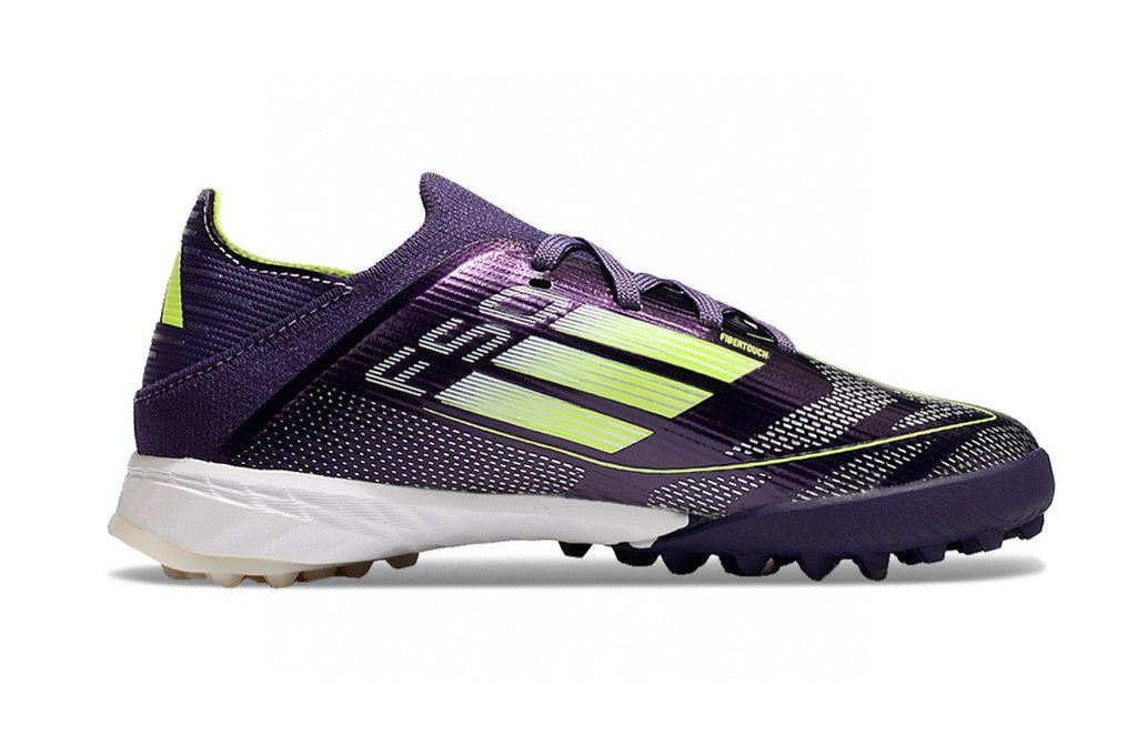 Adidas F50 knitted waterproof football shoes" purple, white"