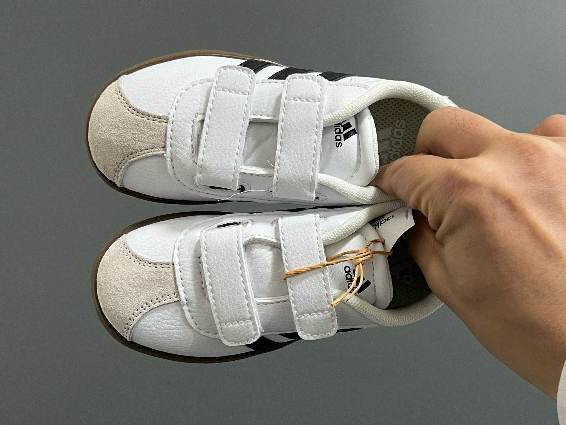 Adidas tennis shoes" white, black"