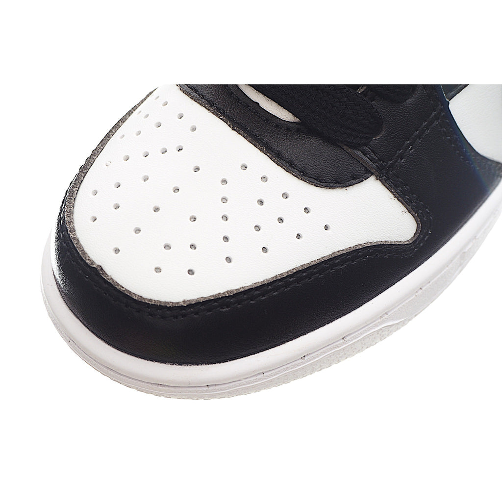 Nike Dunk High Top Swoosh " white, black"