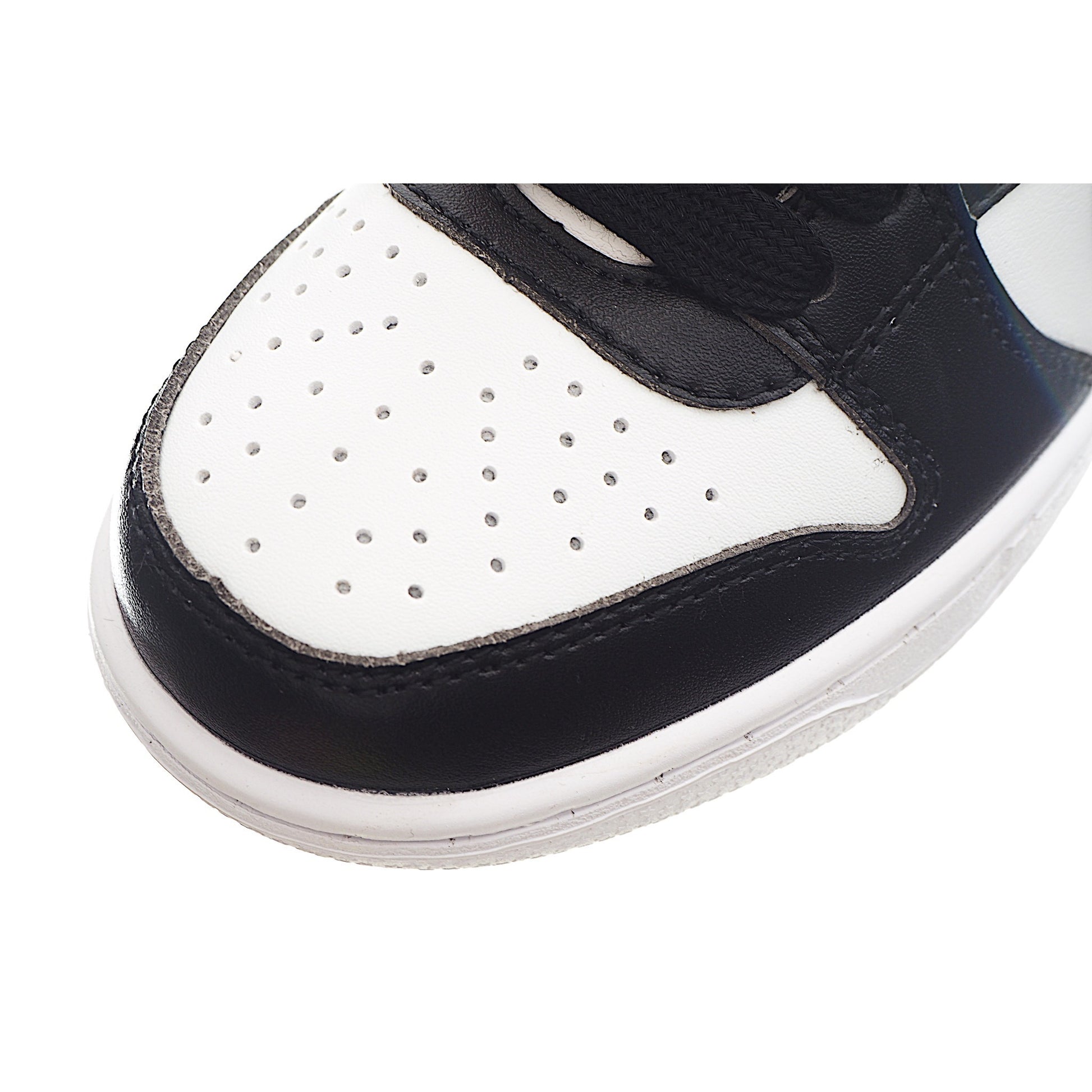 Nike Dunk High Top Swoosh " white, black"