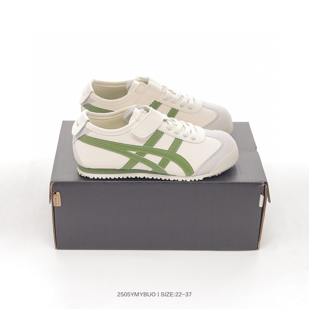 Asics shoes " white,& green"