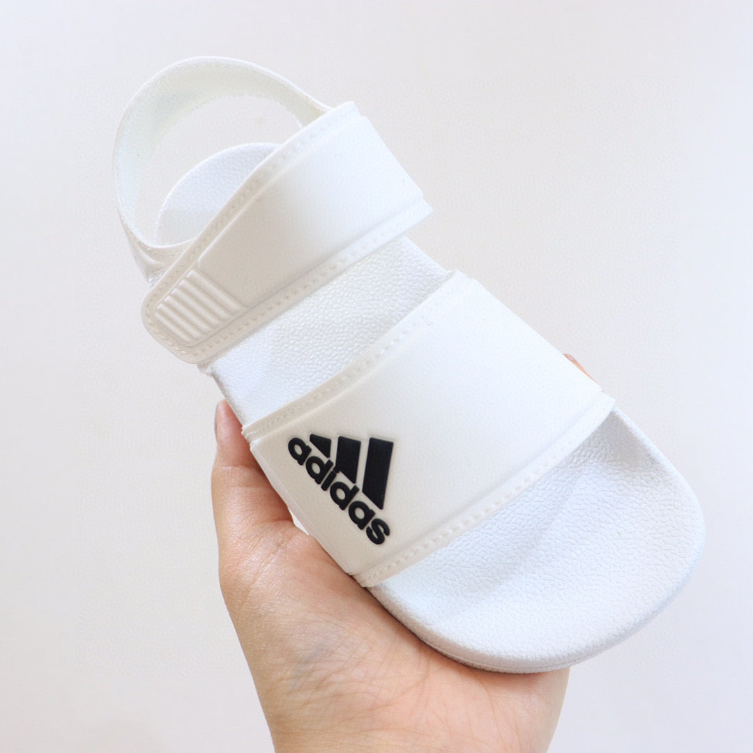 Adidas new open toe" white"
