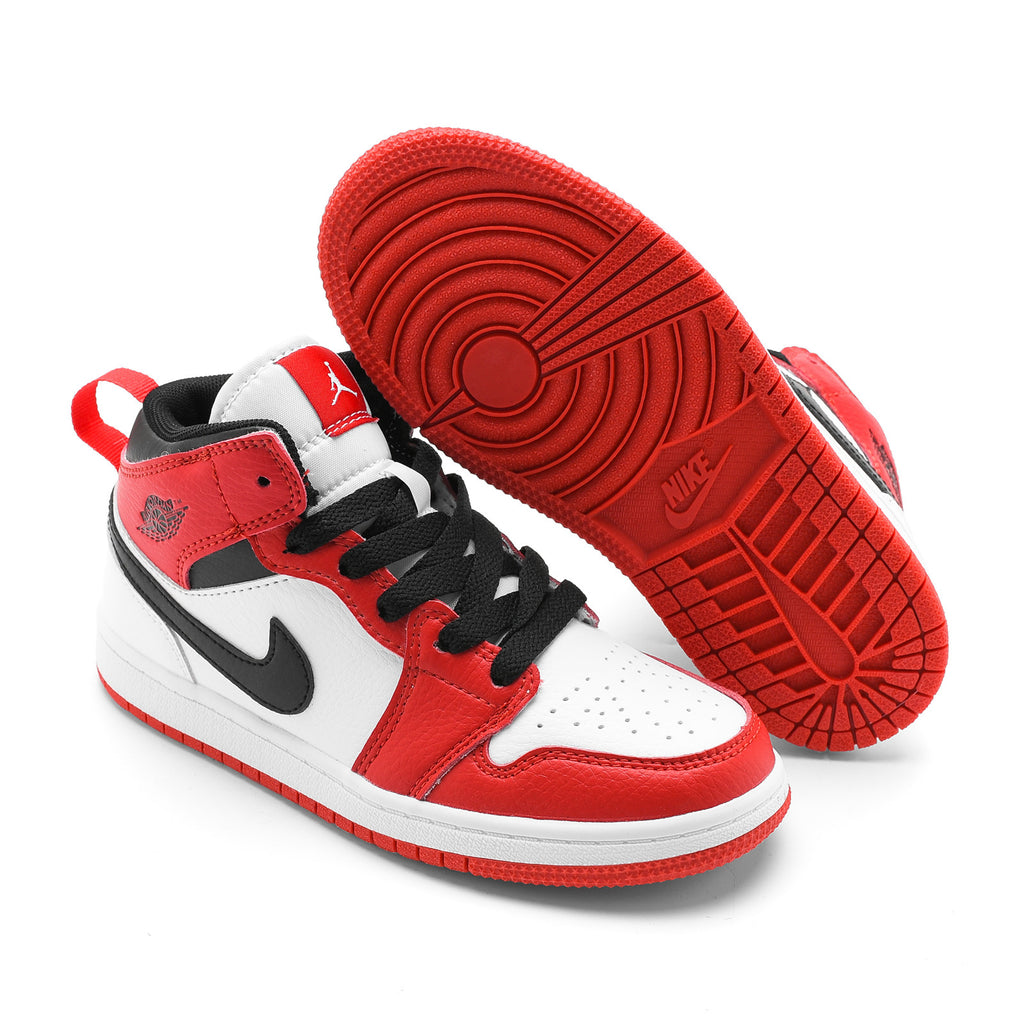 AJ-112" white, red"