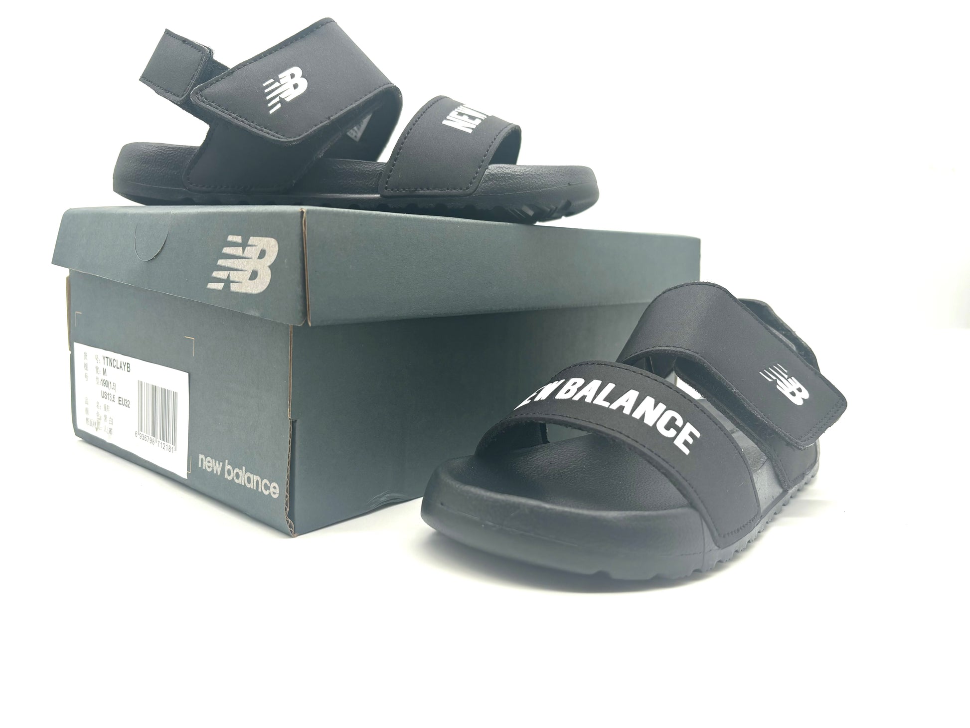 NB open toe sandals "black"