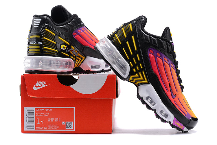 TN air cushion nike air max plus lll" black, yellow, purple, red"