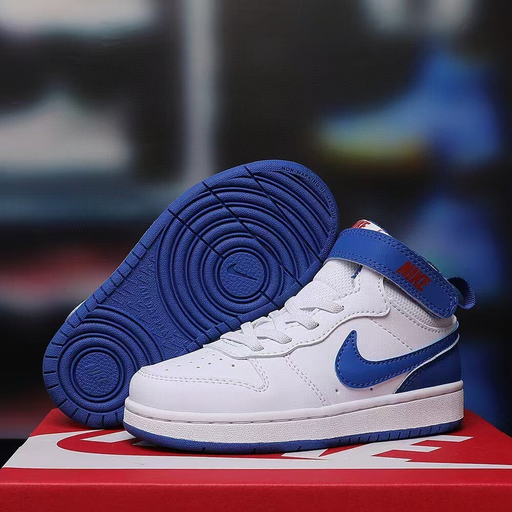 Air Force workwear mid-cut Velcro" white, blue"