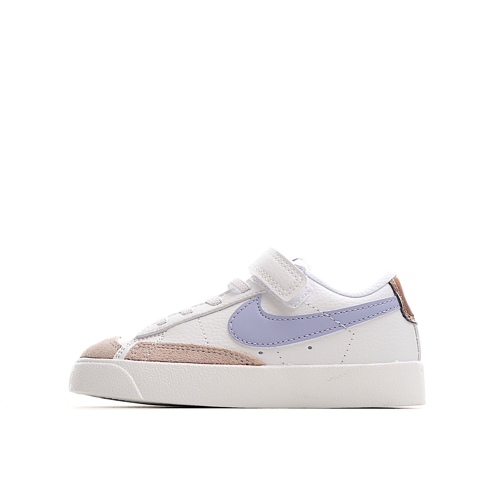 Trail Blazers Velcro Low-Top Kids Sneakers" white, blue"