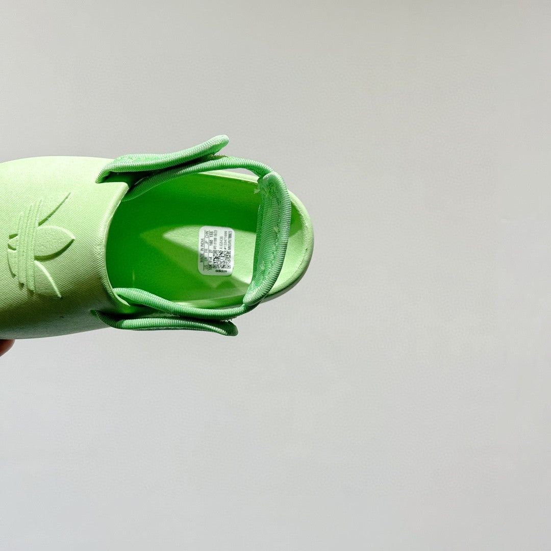 Adidas clover soft thick sole detachable two-wear children's sandals" green"