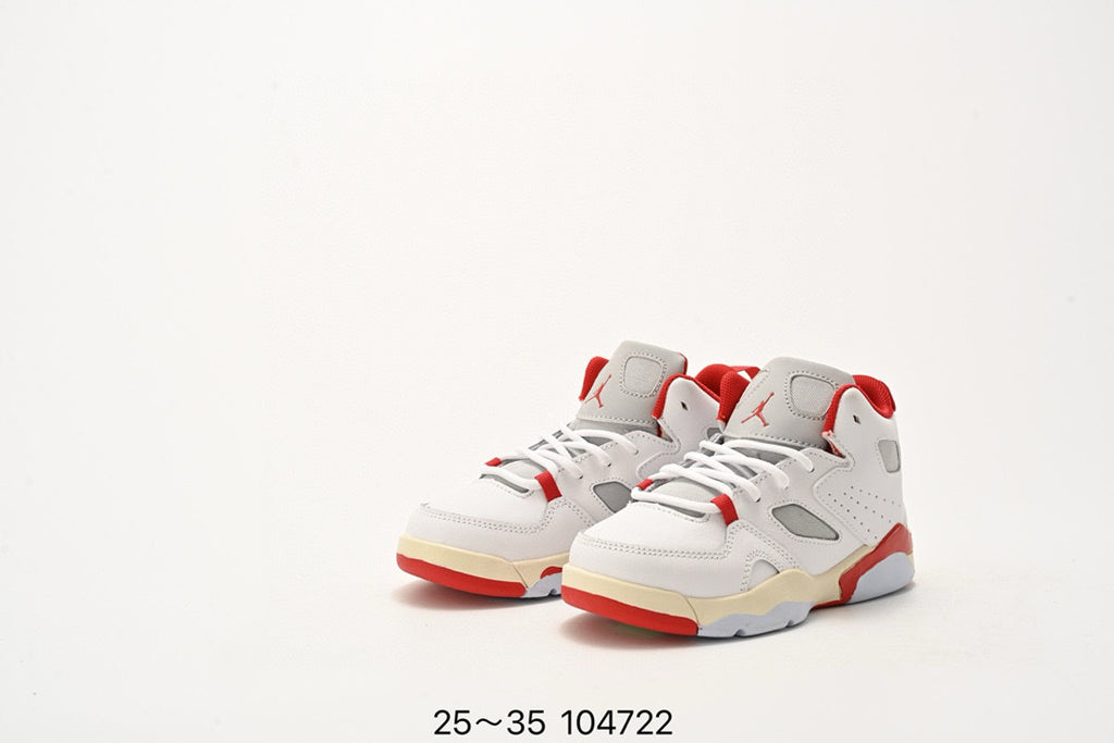 Jordan Fltclb91 series basketball shoes" white, red, cream"