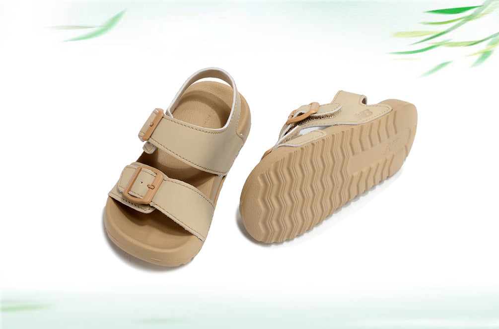 G version of Birkenstock Velcro sandals for children" light beige"