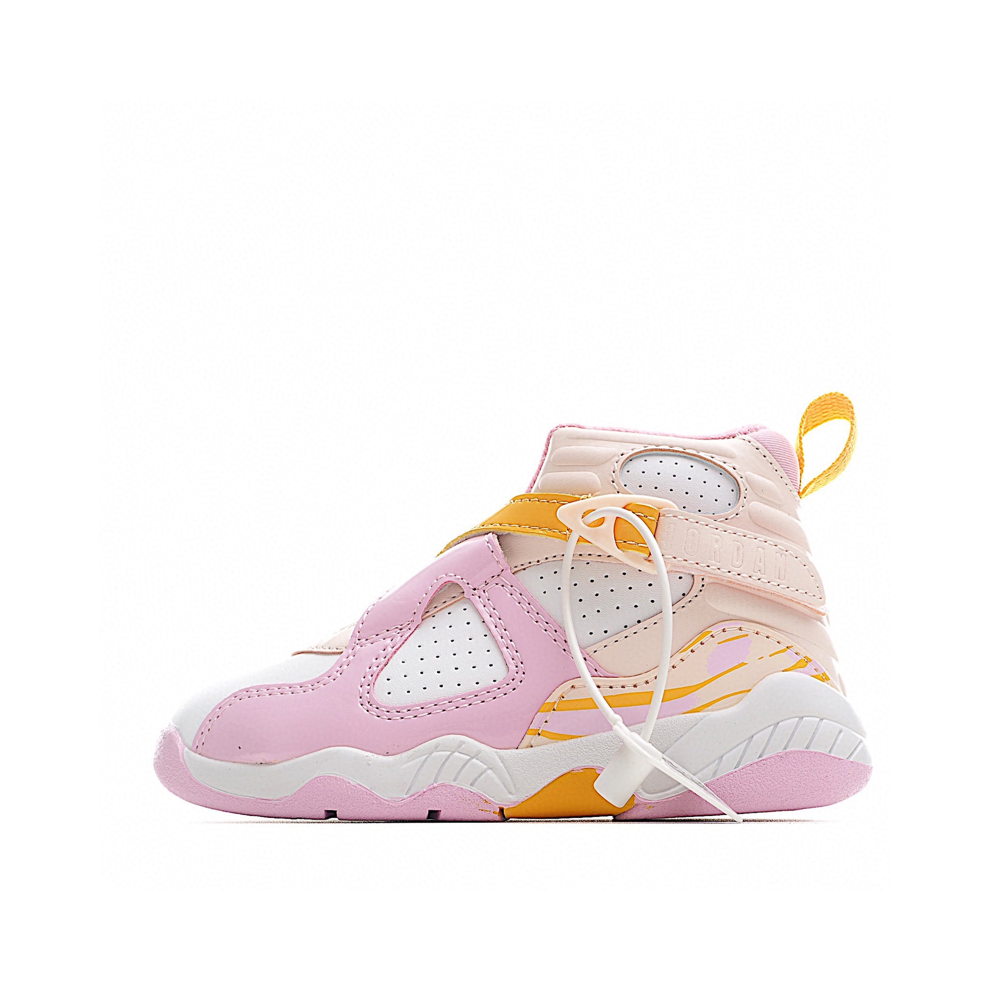 Joe 8 children's shoes sports shoes AJ-8 basketball shoes" white, pink, peach"