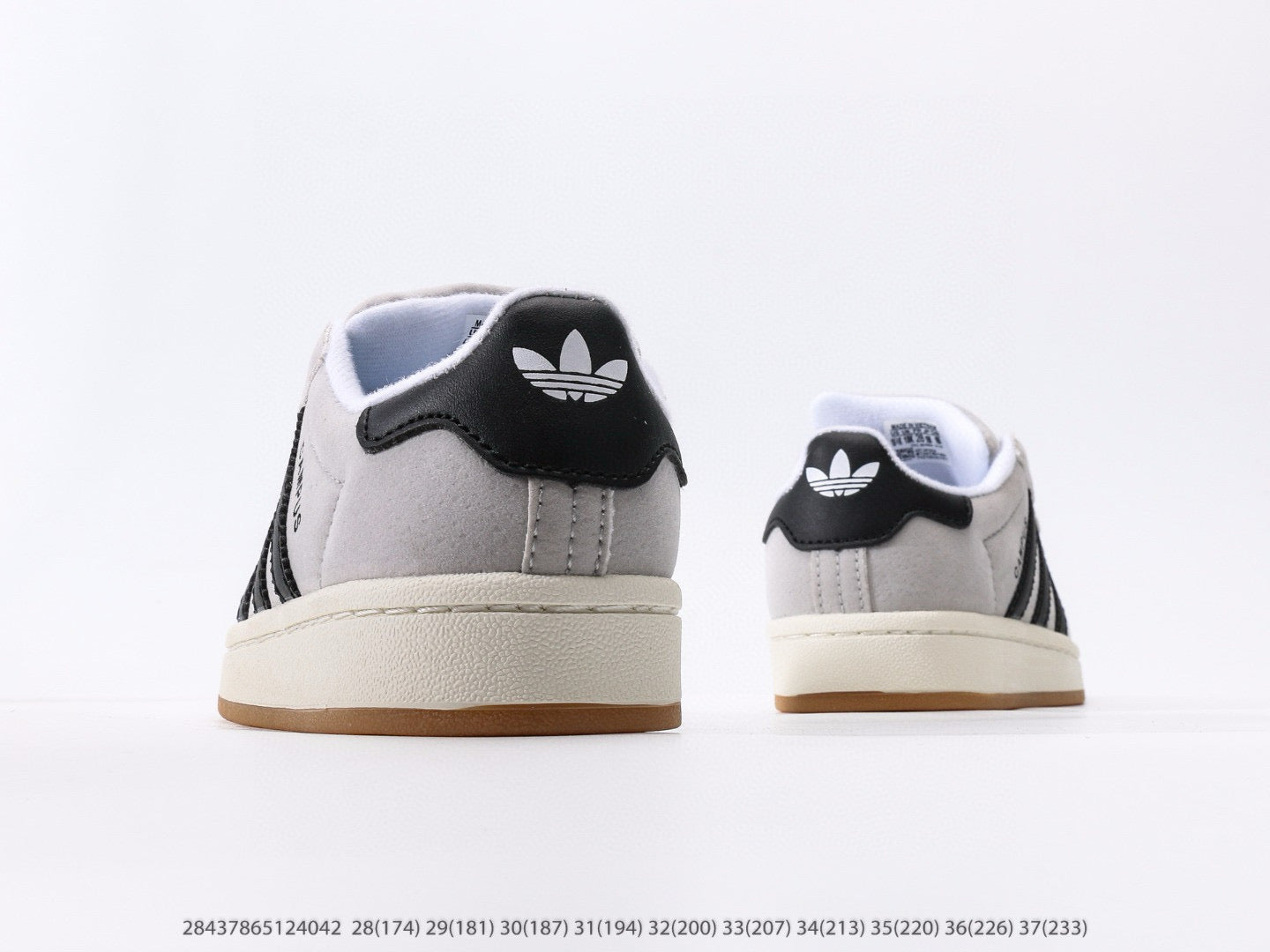 Adidas bread Dexter lace-up pig leather sneakers" gray"