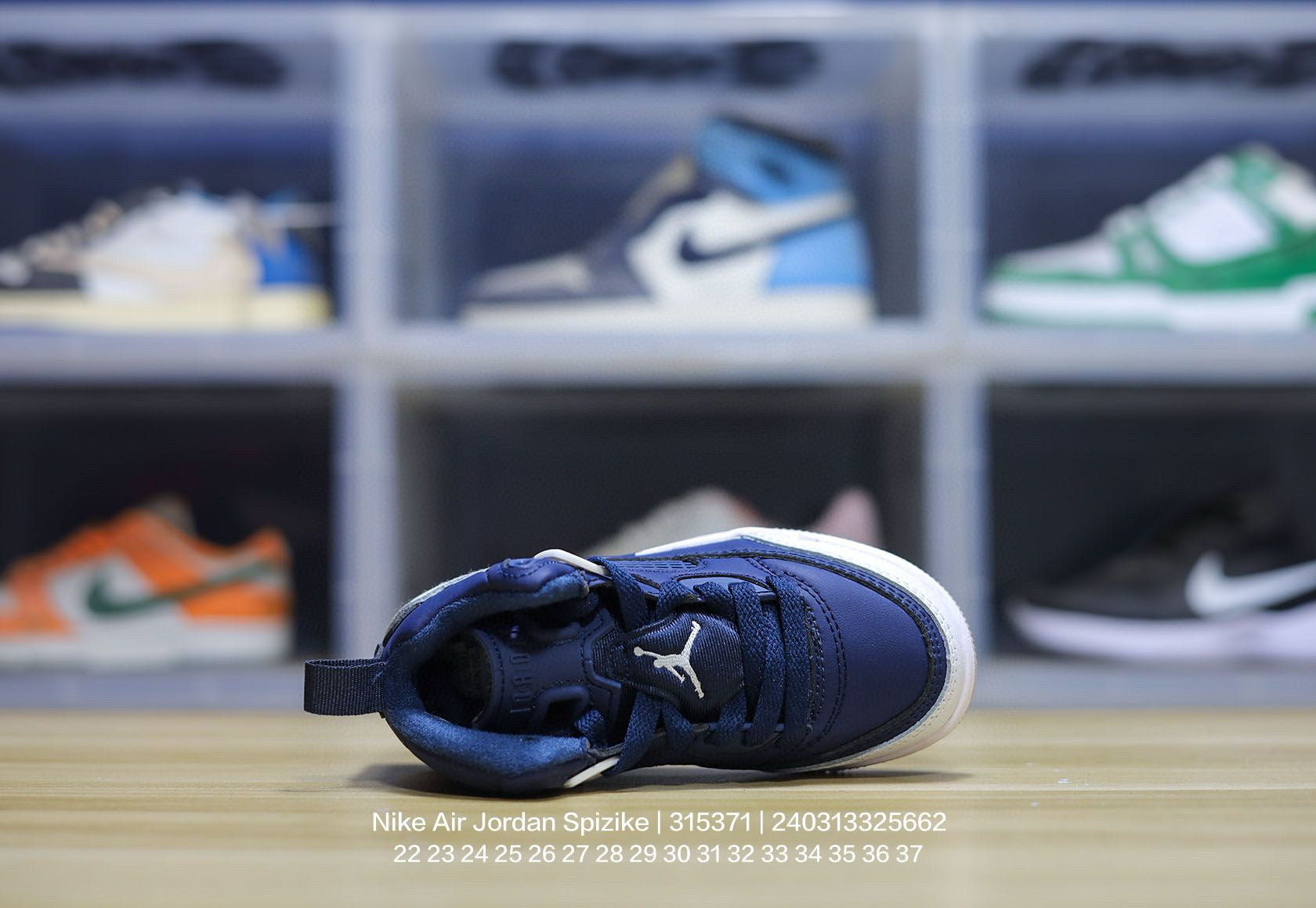 Jordan 3.5 3D Embossed Children's Shoes" Navy blue"