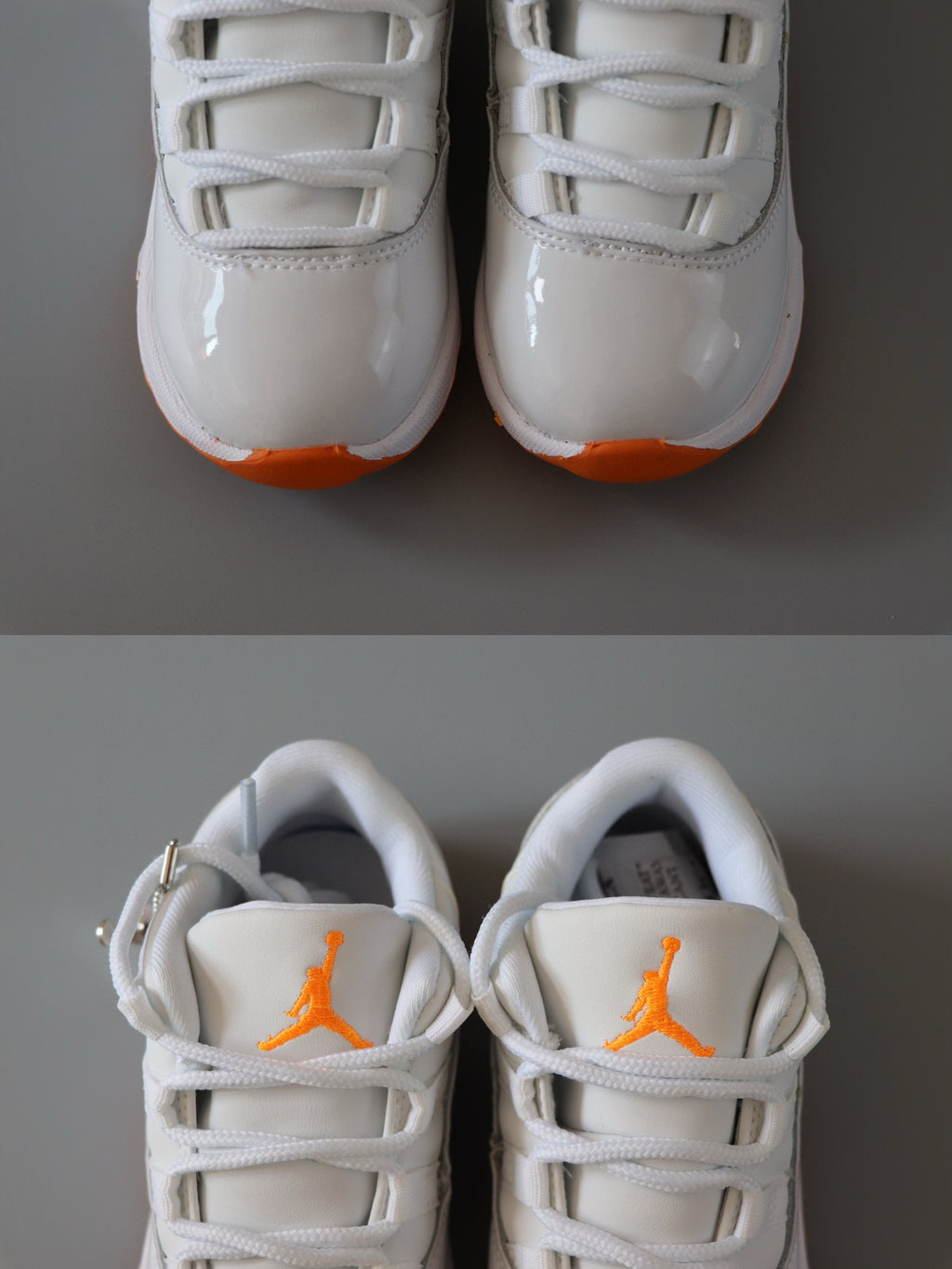 Joe 11 low-top children's shoes" white, orange"