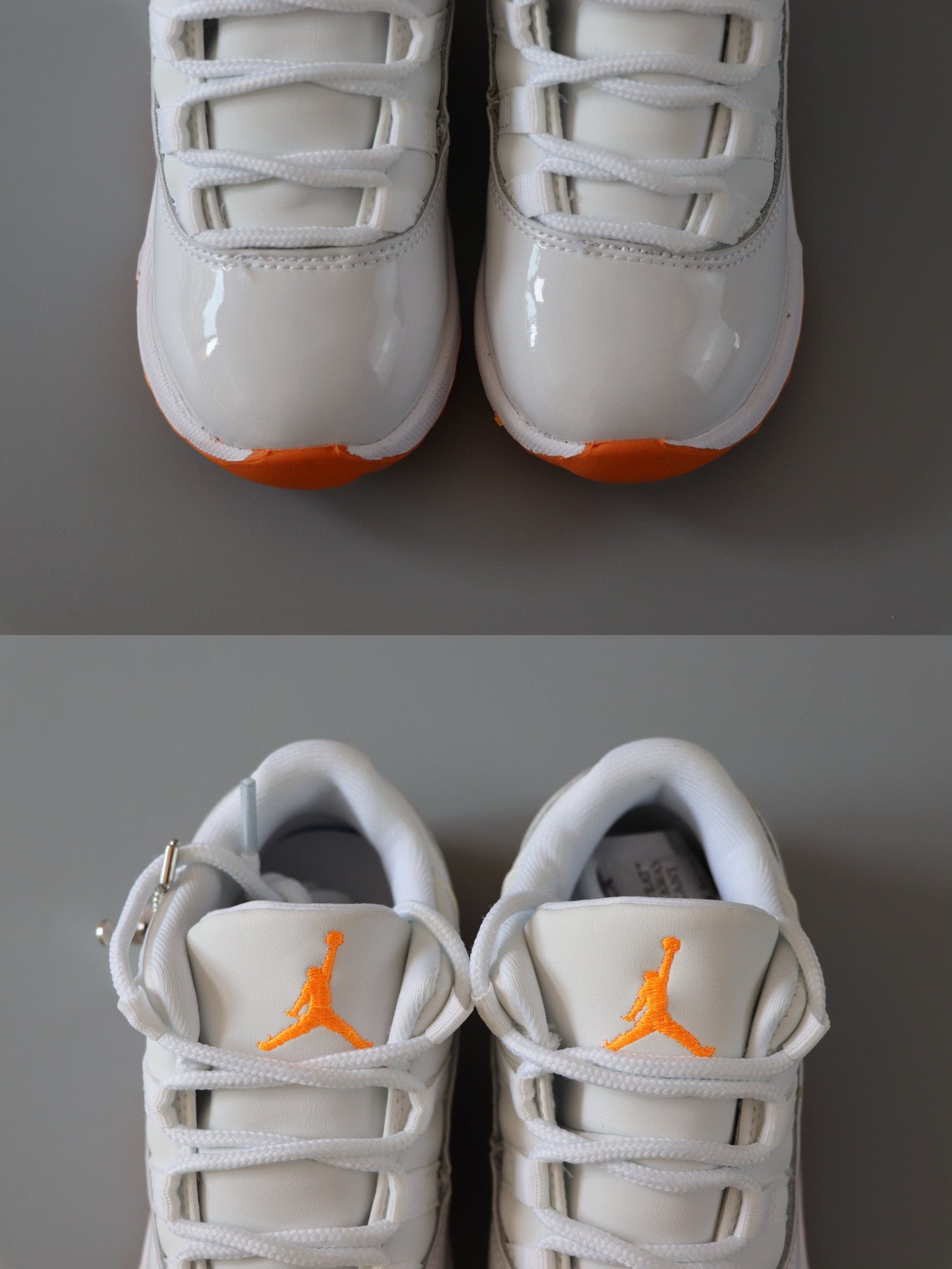 Joe 11 low-top children's shoes" white, orange"