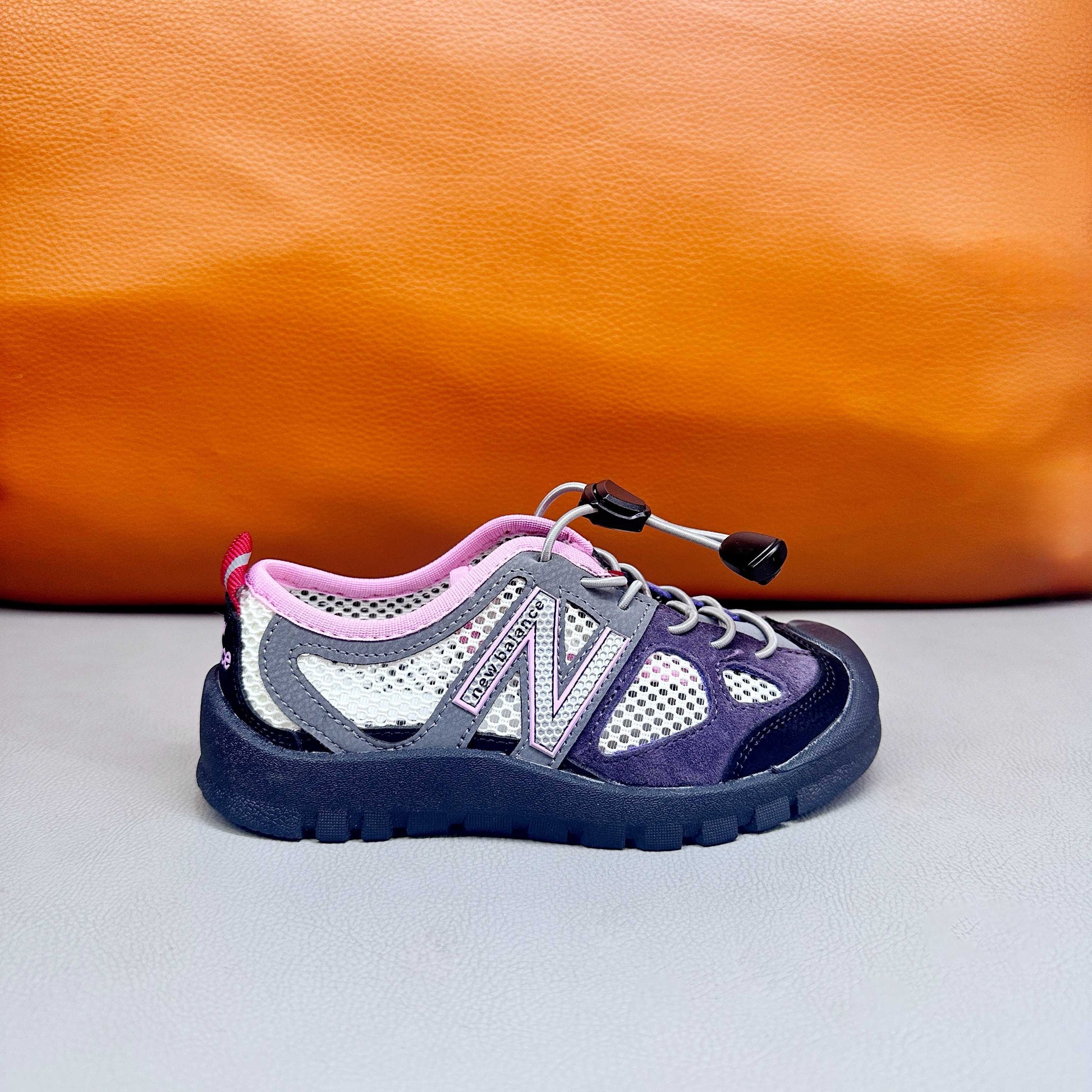 N530 MIUMIU Stream Sandals" Purple and white mesh, gray"